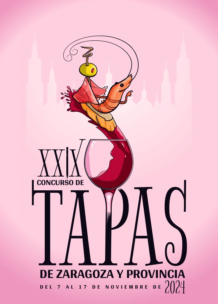 Maximiliano Ezequiel Cosatti Espindola ha sido elegido vencedor del Concurso de Carteles para representar la XXIX edición del Concurso Oficial de Tapas de Zaragoza y Provincia (2024)