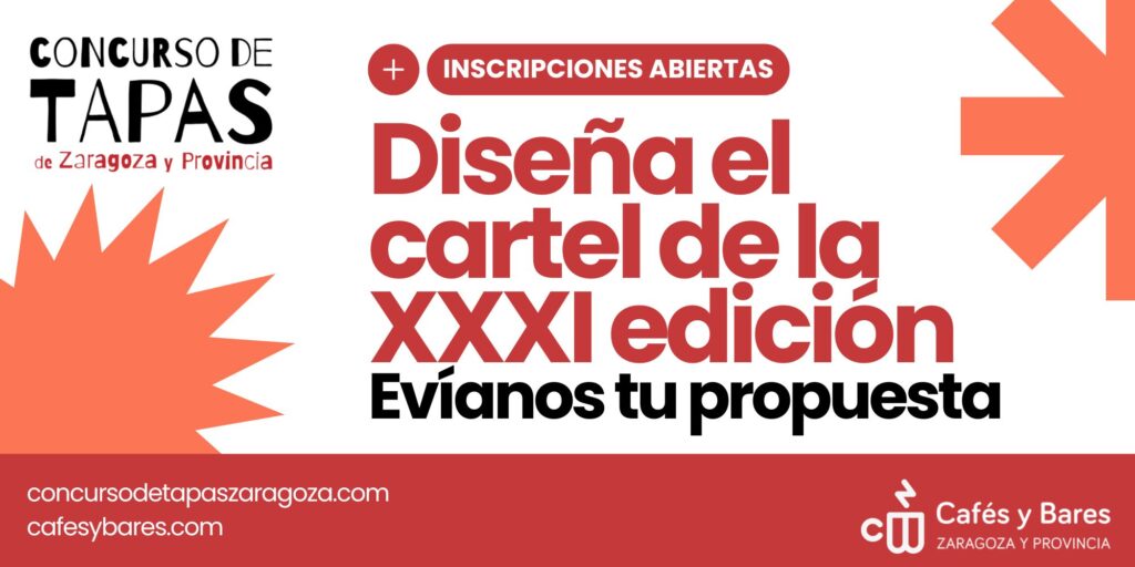 Abierto el concurso para diseñar el cartel oficial del XXXI Concurso de Tapas de Zaragoza y Provincia